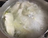 鶏胸肉と三つ葉と胡瓜のおかずサラダ作り方2写真