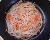 節約おつまみ　もやしとにんじんのチヂミ作り方5写真