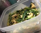 鶏胸肉と三つ葉と胡瓜のおかずサラダ作り方7写真