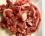 ピリ辛お酒が進むもやしと筍豚肉の炒め作り方1写真