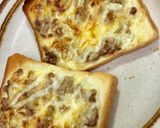 納豆チーズマヨネーズトースト作り方6写真