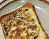 納豆チーズマヨネーズトースト作り方7写真