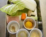 白菜 と エリンギ のスープ作り方1写真