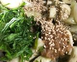 レンジで簡単☆西洋白なすの梅肉和え作り方4写真