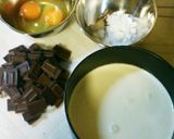ほろ苦チョコソースの、濃厚チョコプリン作り方1写真