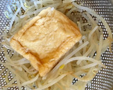 胡麻たっぷり♡もやしと油揚げの胡麻酢和え作り方3写真
