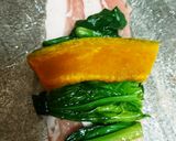 ほうれん草とかぼちゃの豚肉巻きフライ作り方5写真