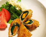 ほうれん草とかぼちゃの豚肉巻きフライ作り方8写真