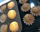 HM★簡単プレーン&ココアカップケーキ作り方7写真