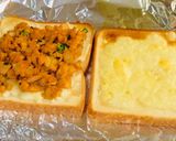 旨辛サラダチキンチーズダッカルビトースト作り方9写真