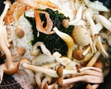 あおさしめじさくらえび！たきこみごはん作り方1写真