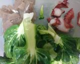 タアサイのタコ炒め作り方1写真