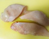 レンジで♪鶏むねチャーシュー野菜ロール作り方1写真