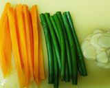 レンジで♪鶏むねチャーシュー野菜ロール作り方3写真