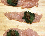 簡単！朝食、お弁当◎ささみの梅しそ巻き作り方3写真