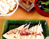 たけのことわらびの炊き込みご飯作り方2写真
