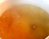 モロヘイヤとソーセージ、溶き玉子のスープ作り方2写真