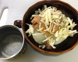 焼き鳥缶(塩味)でオニオングラタンスープ作り方5写真