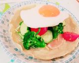 生ハムとチーズの蕎麦粉のガレット作り方6写真