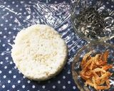 桜えび、塩昆布、あおさのおむすび作り方1写真