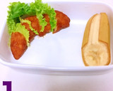 ささみカツ甘辛ソース 顔弁 簡単 可愛い作り方1写真