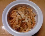 1人分　なす入りピリ辛ナポリタン　ランチ作り方9写真
