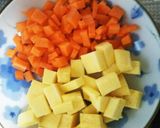 離乳食後期~☆さつまいもと豚肉のうま煮作り方2写真