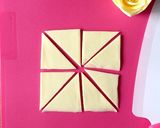 入学入園祝い✿スライスチーズで寿司ケーキ作り方1写真