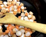 残り物カレーのウィンナーピラフ作り方3写真