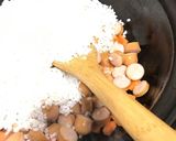 残り物カレーのウィンナーピラフ作り方4写真
