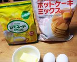 マーブル模様のレモン風味マドレーヌ作り方1写真