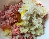 チーズ入りハンバーグ作り方4写真