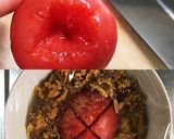 簡単丸ごとトマトのオニオングラタンスープ作り方1写真