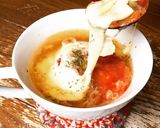 簡単丸ごとトマトのオニオングラタンスープ作り方3写真
