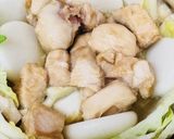 トロトロ餅とプリプリ食感の鶏肉野菜鍋作り方4写真