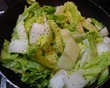 大量消費！簡単♪白菜deペペロンチーノ風作り方3写真