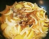 鯖缶でじゃがいもとニラの味噌煮作り方3写真