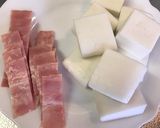 簡単！はんぺんのベーコン炒め作り方1写真