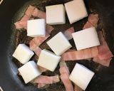 簡単！はんぺんのベーコン炒め作り方2写真