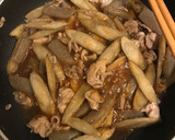 蒟蒻でかさ増し！簡単豚と牛蒡のしぐれ煮風作り方6写真