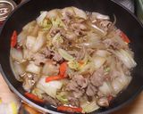 しいたけのだしで白菜がうまい、「中華丼」作り方8写真