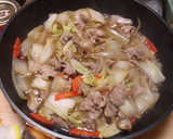 しいたけのだしで白菜がうまい、「中華丼」作り方8写真