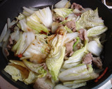 しいたけのだしで白菜がうまい、「中華丼」作り方6写真