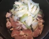 ふわとろ卵のチーズカレー親子丼作り方2写真