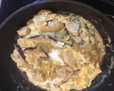 ふわとろ卵のチーズカレー親子丼作り方8写真