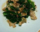 わさび菜と豚バラのマヨ炒め作り方6写真
