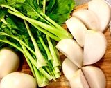 カブのオリーブオイル漬サラダ カレー風味作り方1写真