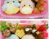デコ(キャラ)弁☆カップル❤ペンギン弁当作り方6写真
