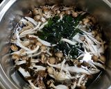 干し平茸のダシが旨い味噌汁・ブナシメジ作り方4写真
