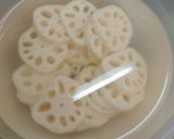 れんこんとベーコンのチーズ焼き♪作り方1写真
